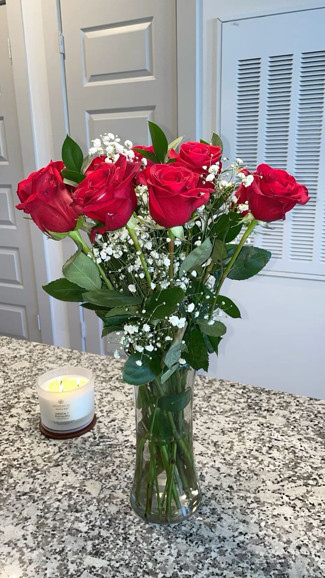 Classic Elegance Red Rose Bouquet with Vase
