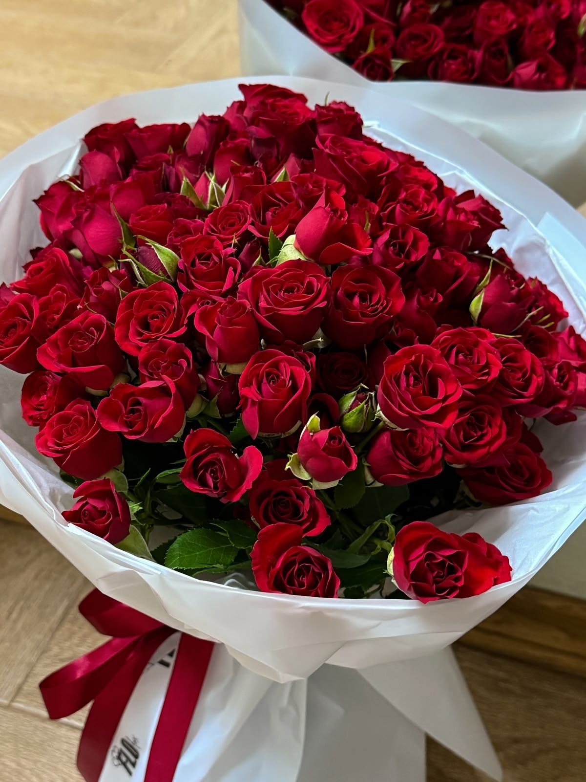 Luxury Crimson Spray Rose Bouquet